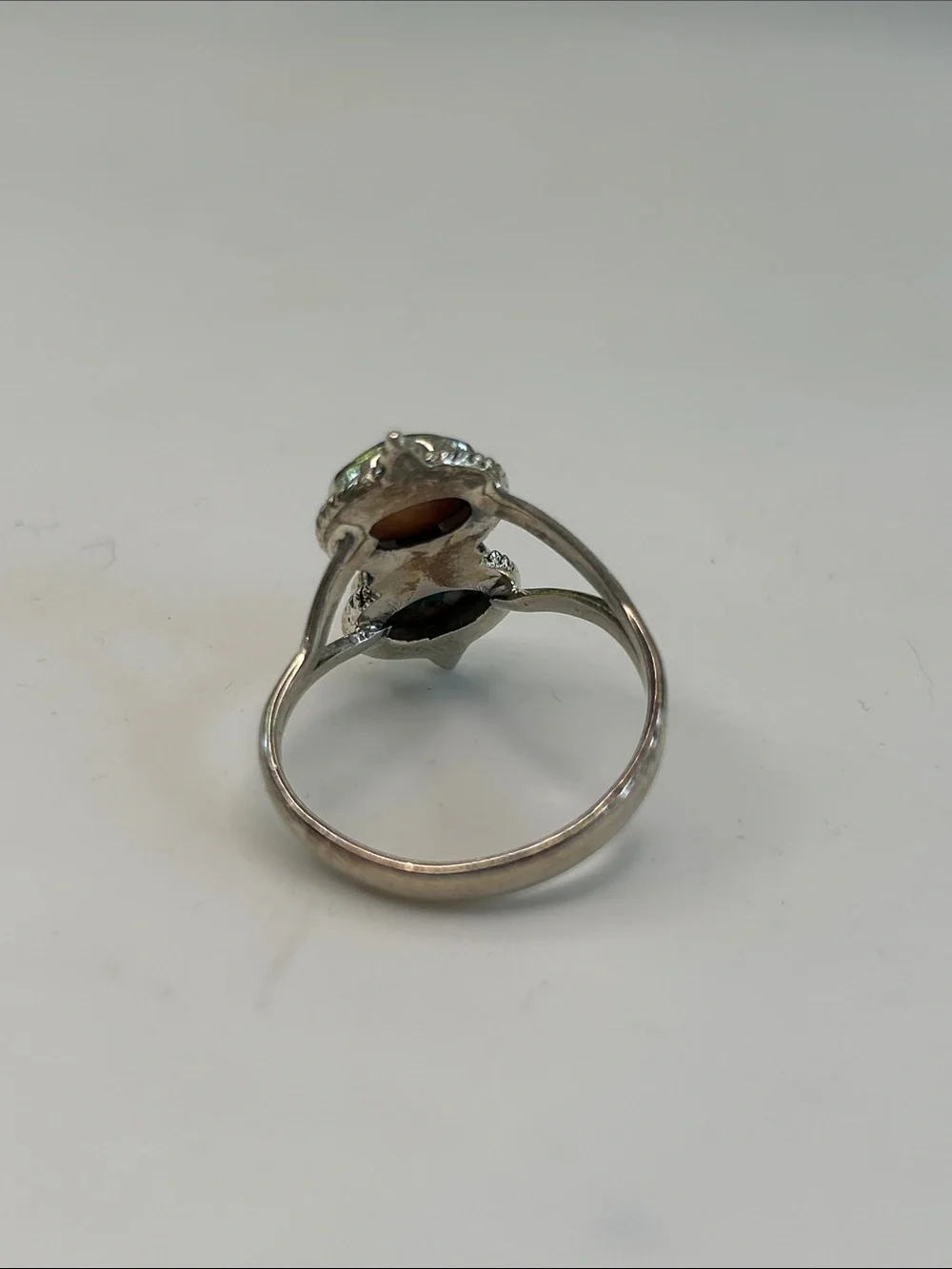 Sterling Silver Spiny Oyster Turquoise Ring Size 9.5 YS India